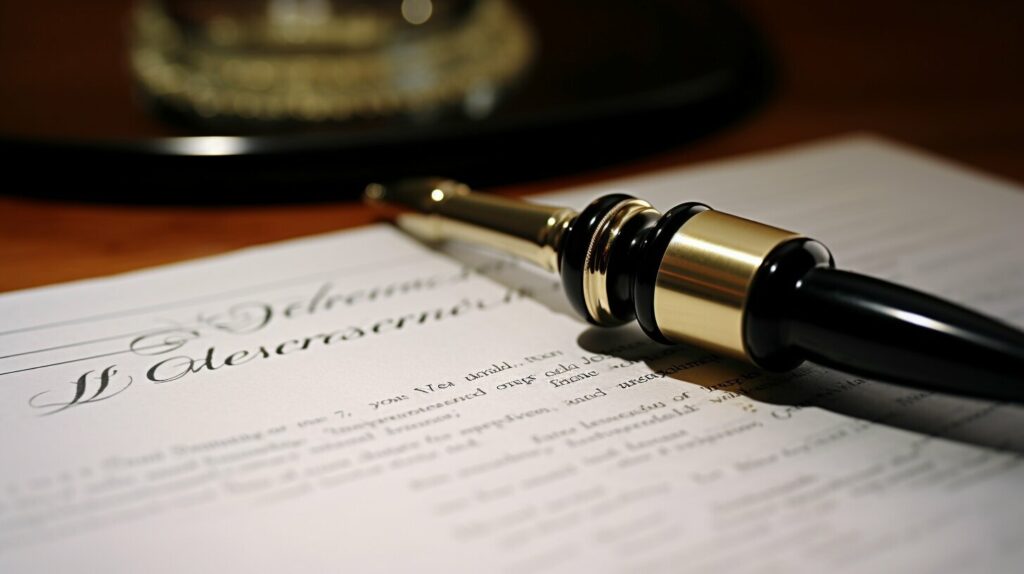 Divorce petition legal document